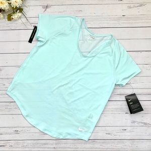 Light Mint Nike activewear Loose Running Shirts